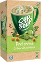 Cup-a-soup poireaux crème avec croûtons de fromage, paquet de 21 sachets