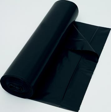 Sac poubelle 37 microns, ft 70 x 110 cm, 110-130 litres, noir, rouleau de 25 pièces