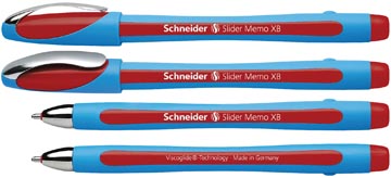 Schneider stylo bille slider memo xb rouge