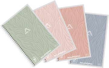 Aurora writing 80 design cahier spiralé, ft a6, 120 pages, blanc