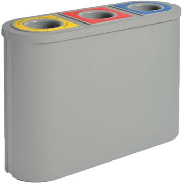 Eko séparateur de dechets triomf, contenu 3x45 l, gris
