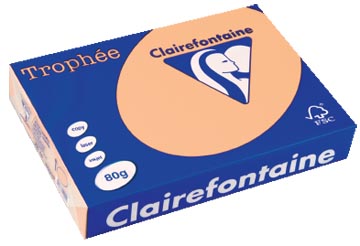 Clairefontaine trophée papier couleur, a4, 80 g, 500 feuilles, saumon