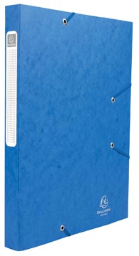 Exacompta boîte de classement cartobox dos de 2,5 cm, bleu, épaisseur 5/10e