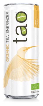 Tao organic tea energizer lemon, canette de 25 cl, paquet de 24 pièces