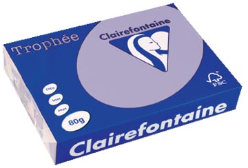 Clairefontaine trophée papier couleur, a4, 80 g, 500 feuilles, lilas