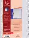 Exacompta intercalaires numérique pour ft a4, en pp, 31 onglets, gris