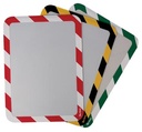 Tarifold pochette adhésif, ft a4 rouge/blanc, paquet de 2 pièces