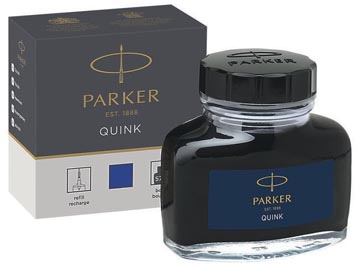 Parker quink encrier bleu permanent