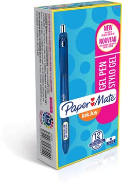 Paper mate inkjoy gel roller, moyenne, bleu (pure blue joy)