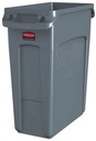 Rubbermaid conteneur slim jim, 60 litre, gris