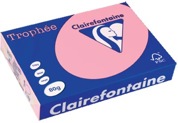 Clairefontaine trophée papier couleur, a4, 80 g, 500 feuilles, rose