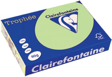 Clairefontaine trophée papier couleur, a4, 80 g, 500 feuilles, vert