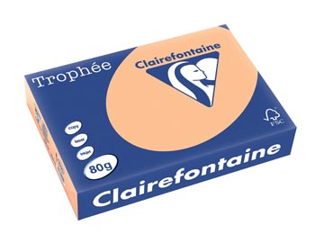 Clairefontaine trophée papier couleur, a4, 80 g, 500 feuilles, abricot