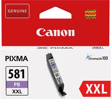 Canon cartouche d'encre cli-581pb xxl, 795 photos, oem 1999c001, photo blue