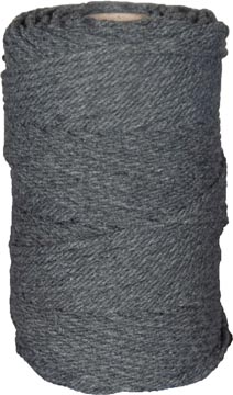 Corde coton macramé de 70 m, gris graphite