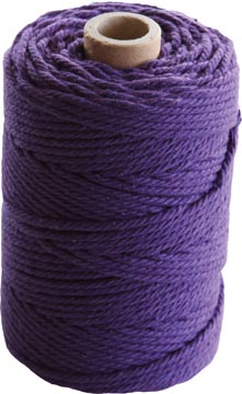 Corde coton macramé de 70 m, violet