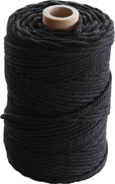 Corde coton macramé de 70 m, noir