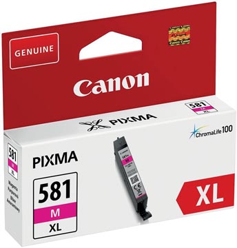 Canon cartouche d'encre cli-581m xl, 466 pages, oem 2050c001, magenta