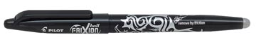 Pilot roller frixion ball, encre gel, noir