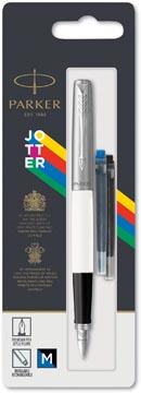 Parker jotter originals stylo plume, sous blister, blanc