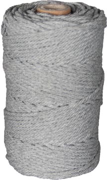 Corde coton macramé de 70 m, gris souris