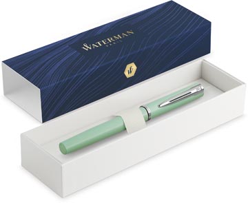 Waterman stylo plume allure, pointe fine, giftbox, pastelgroen