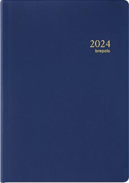 Brepols agenda armada seta 4 langues, bleu 2024