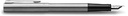 Waterman stylo plume allure chrome pointe fine, 6 cartouches d'encre incluses, sous blister