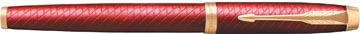 Parker im premium stylo plume, moyenne, en boîte-cadeau, deep red (rouge/or)
