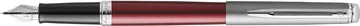 Waterman hémisphère coloured stylo plume pointe fine, en boîte-cadeau, matte red ct