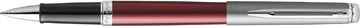 Waterman hémisphère coloured roller pointe fine, en boîte-cadeau, matte red ct