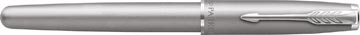 Parker stylo plume sonnet essential, moyenne, en boîte-cadeau, stainless steel ct