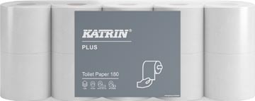 Katrin plus papier toilette, 4 plis, 180 feuilles par rouleau, paquet de 10 rouleaux