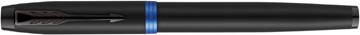 Parker im vibrant rings stylo plume fin, noir avec accents bleus