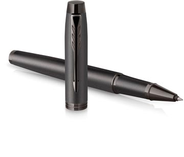 Parker im monochrome titanium roller, fine, giftbox