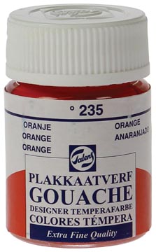 Talens gouache extra fine flacon de 16 ml, orange