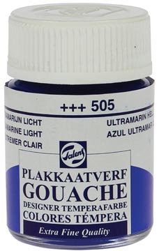 Talens gouache extra fine flacon de 16 ml, outremer clair