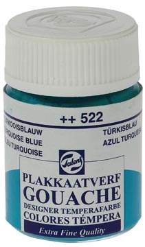 Talens gouache extra fine flacon de 16 ml, bleu turquoise