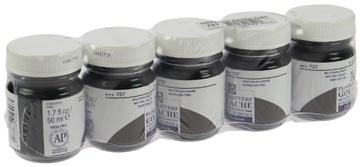 Talens gouache extra fine flacon de 16 ml, noir neutre