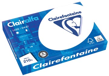 Clairefontaine clairalfa papier de présentation a3, 210 g, paquet de 250 feuilles