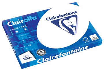 Clairefontaine clairalfa papier de présentation a3, 250 g, paquet de 125 feuilles