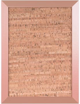 Bi-office kamashi planche de liège avec cadre couleur cuivre, ft 60 x 45 cm