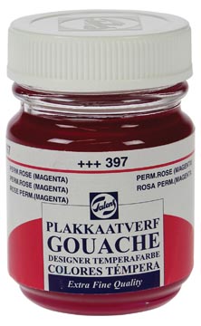 Talens gouache extra fine flacon de 50 ml, rose permanent (magenta)