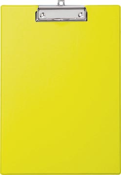 Maul porte-bloc a4 portrait, pvc plastifié, néon jaune