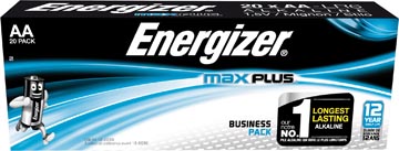 Energizer piles max plus, aa, paquet de 20 pièces