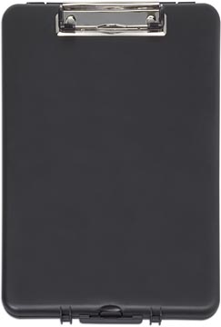 Maul porte-bloc slim avec  étroit compartiment, pp a4 portrait, 34.5x24.2x3.3cm noir
