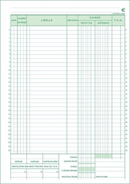 Exacompta manifold caisse, ft a4, français, dupli (50 x 2 feuilles)