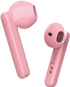 Trust primo touch bluetooth masque-micro intra-auriculaire sans fil, rose