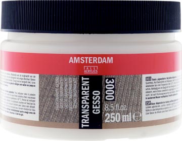 Amsterdam gesso transparant, bouteille de 250 ml
