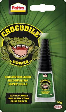 Pattex crocodile power colle instantanée, tube de 10 g, sous blister